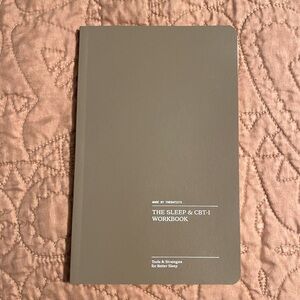 CBT sleep therapy notebook